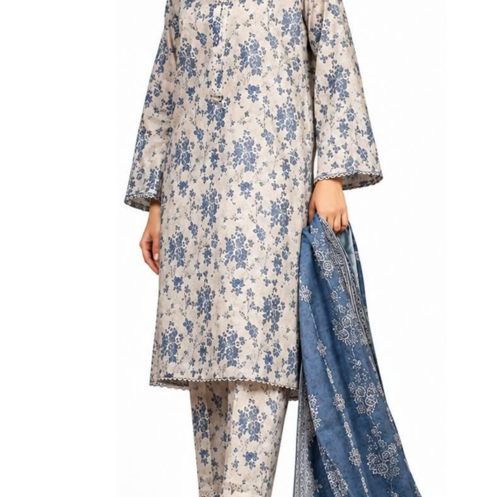 Sapphire Lawn 3-Piece Unstitched Suit