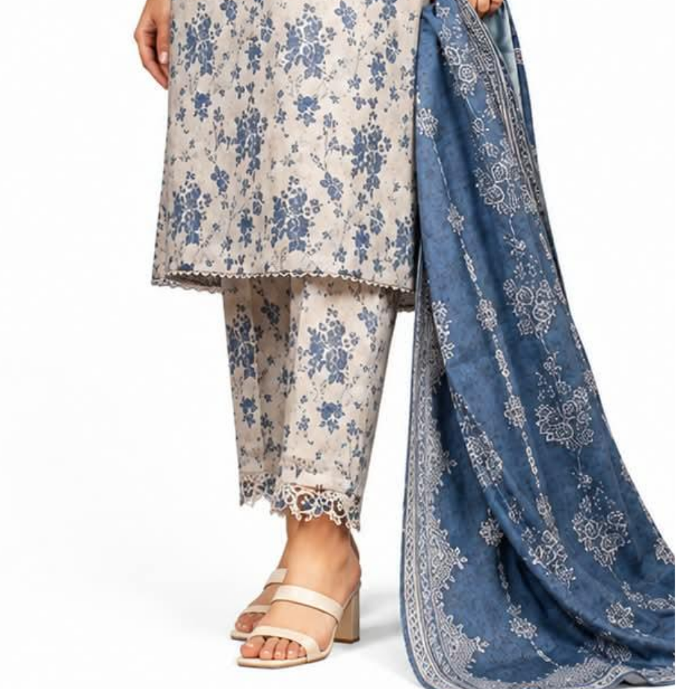Sapphire Lawn 3-Piece Unstitched Suit