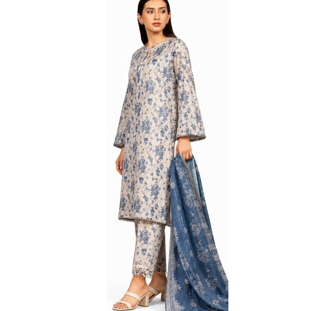 Sapphire Lawn 3-Piece Unstitched Suit