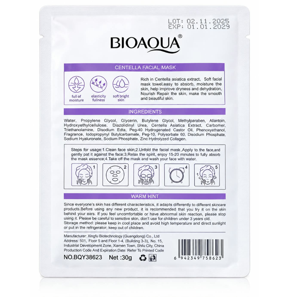 Bioaqua centalle Facial Mask