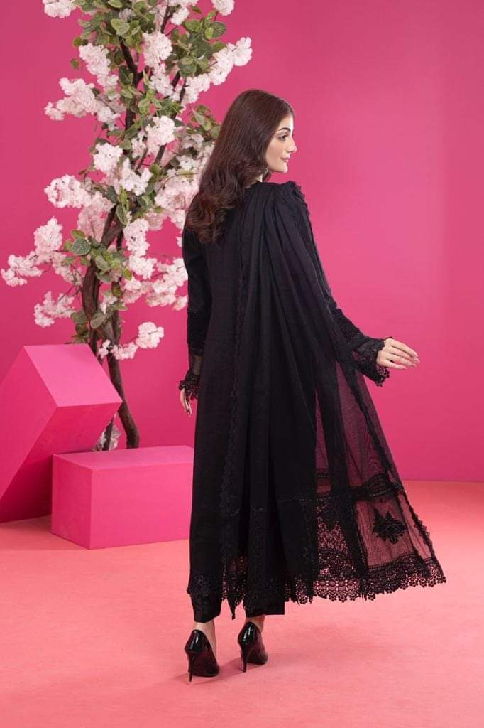 Effortless Black Cotton Shirt Dress with pocket